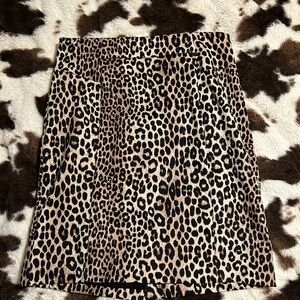 Leopard Print Skirt